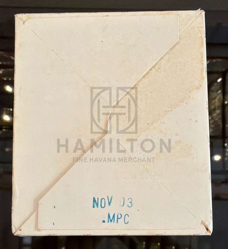 HAMILTON Hoyo de Monterrey Le Hoyo Du Roi cigar box base with NOV 03 MPC date stamp