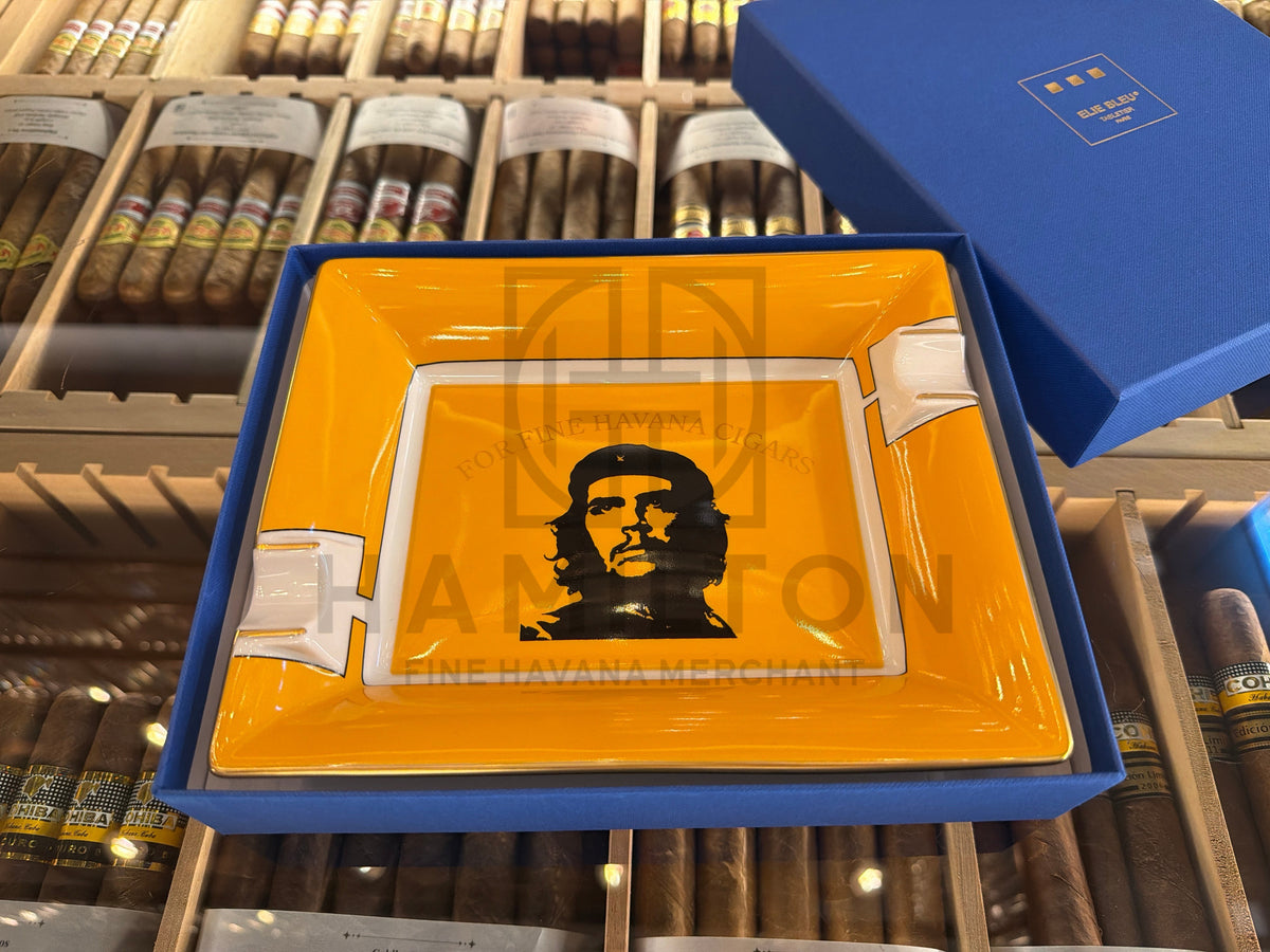 ELIE BLEU “CHE” Yellow Porcelain Ashtray
