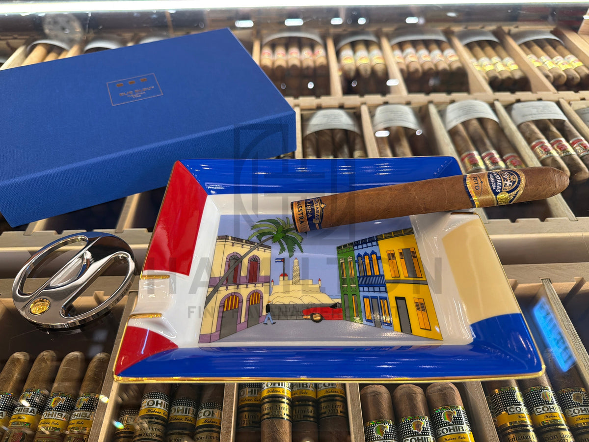 ELIE BLEU “Casa Cubana” Porcelain Ashtray