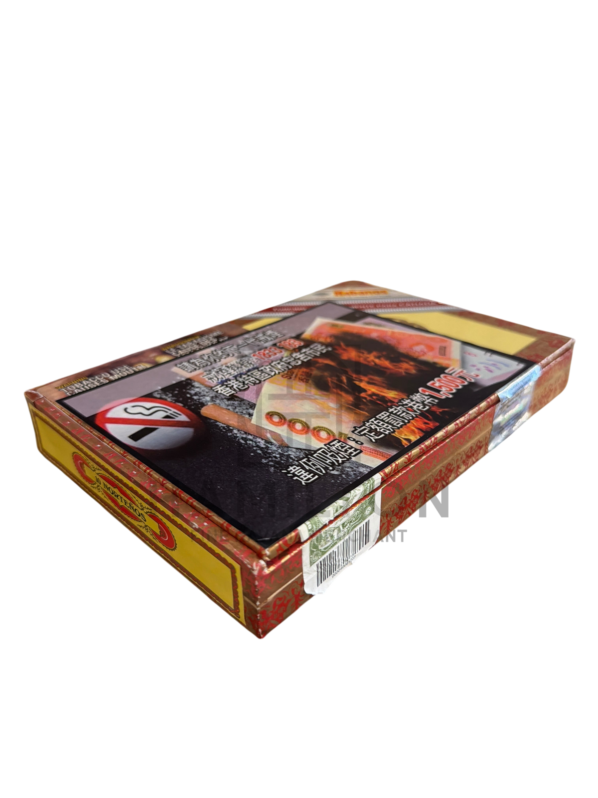 HAMILTON Diplomaticos 10s Nortenos ER Canada cigar box with red and gold ornate packaging inside a glass humidor