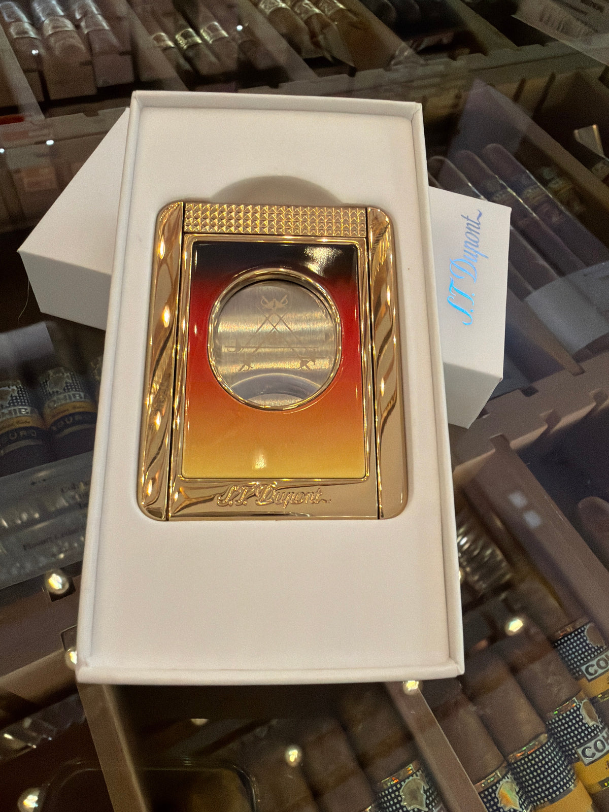 S.T. DUPONT Montecristo Le Crepuscule CC X Cigar Cutter Stand