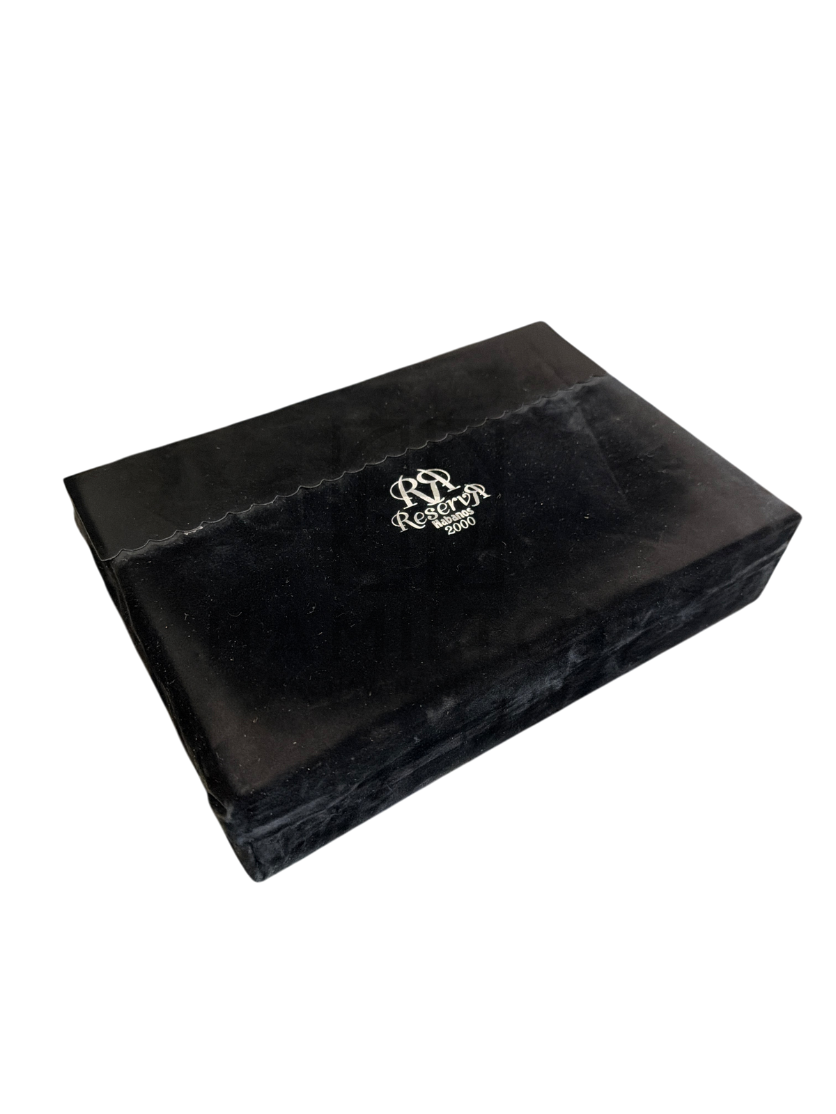HAMILTON Partagas Serie D No.4 Reserva Cosecha 2000 cigar box in black velvet with silver embossed logo