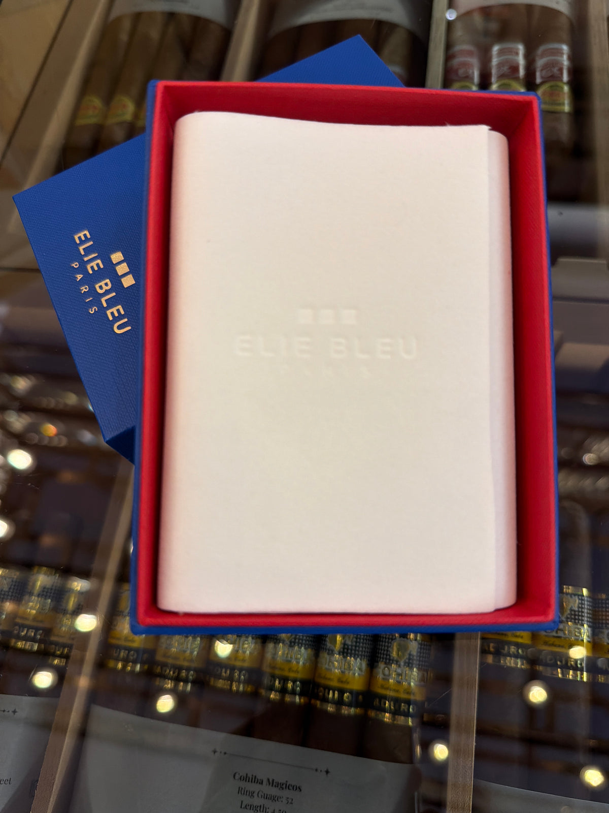 ELIE BLEU C-4 Cutter Case, Black Leather