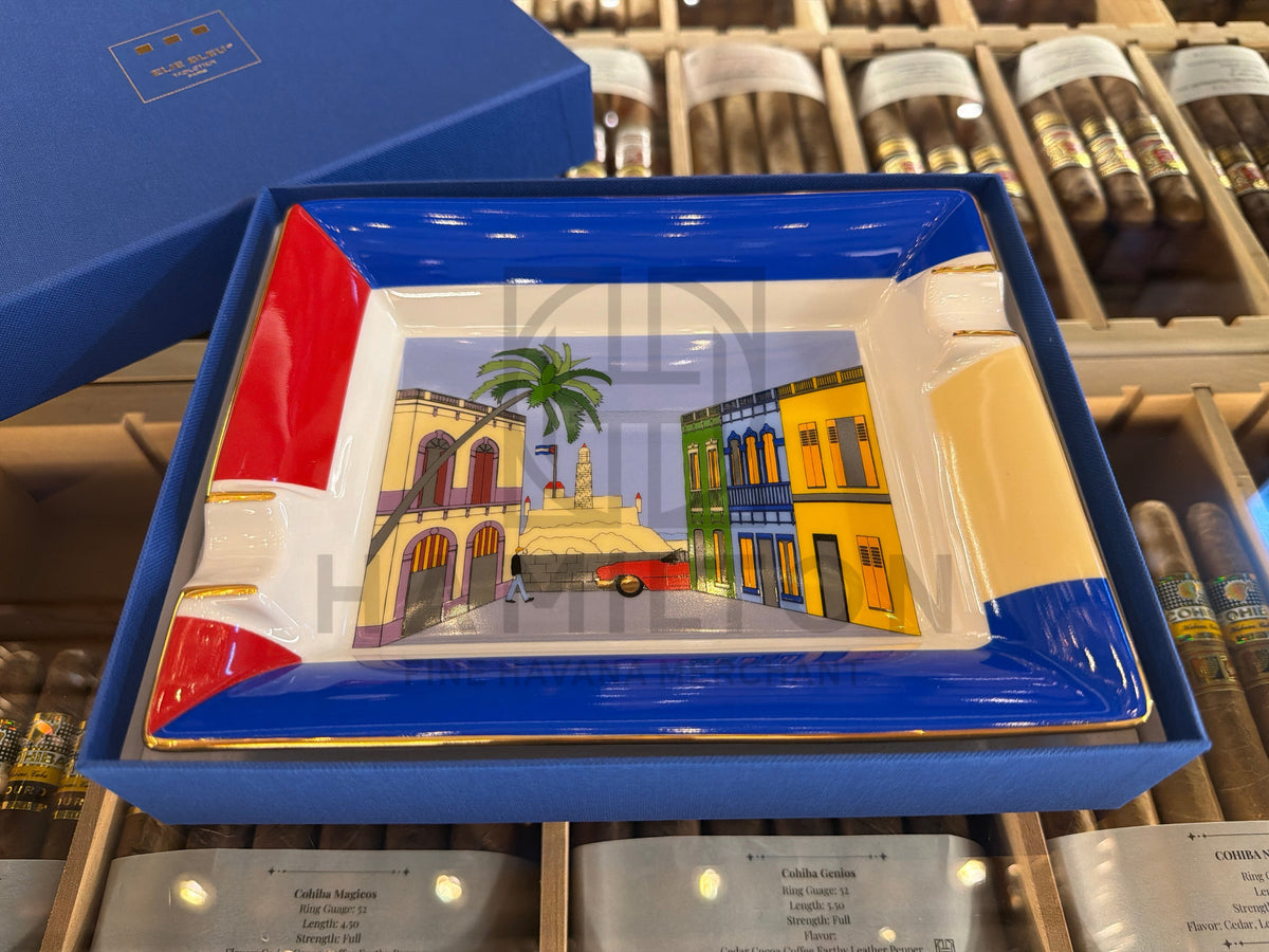 ELIE BLEU “Casa Cubana” Porcelain Ashtray