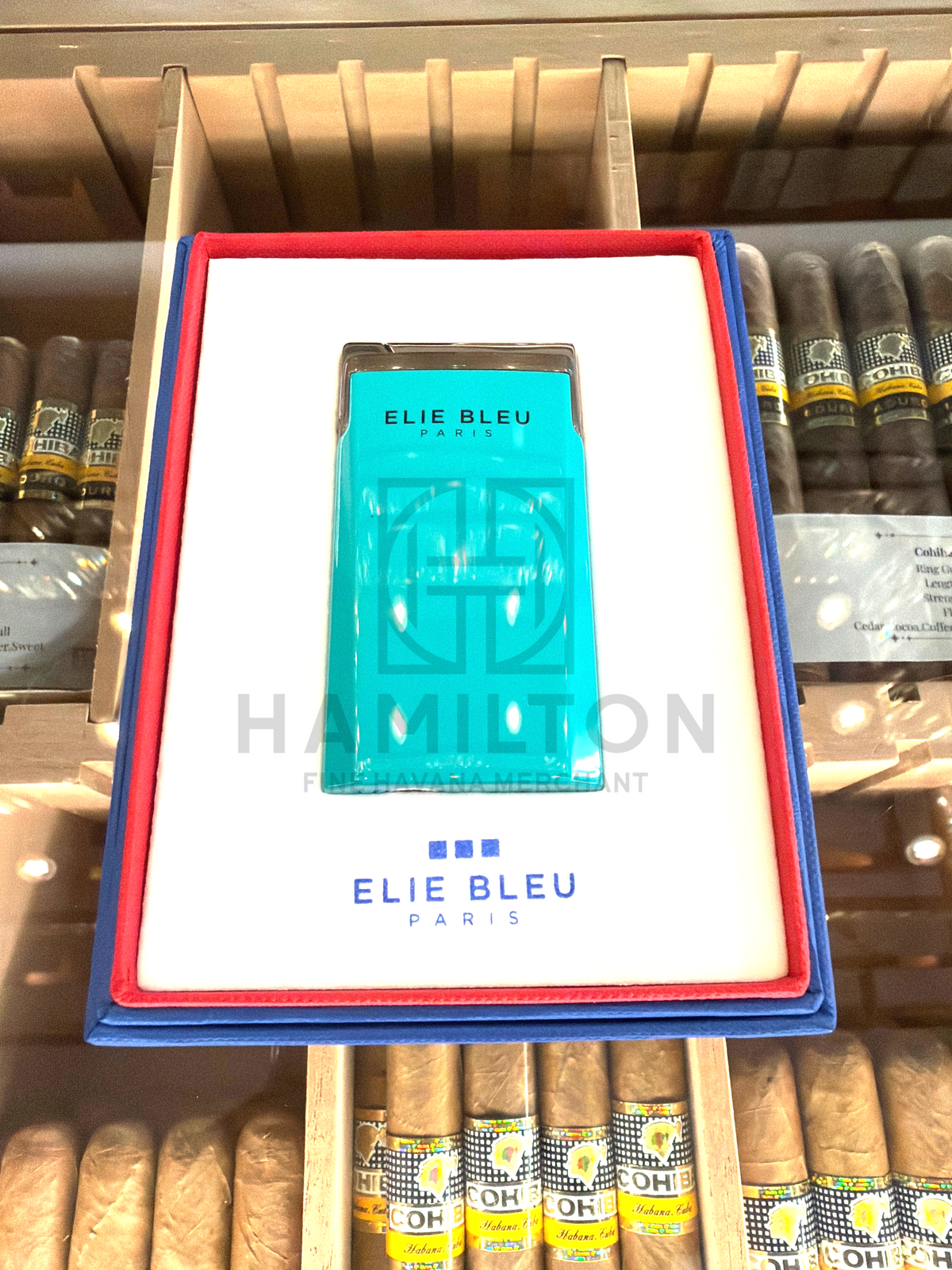 ELIE BLEU J15 Jet Lighter Teal w/ Dark Chrome