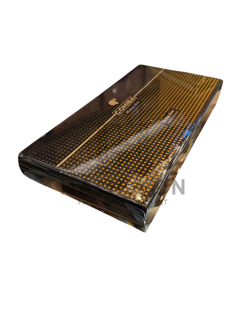 HAMILTON Cohiba Wide Short Limited Edition 50s cigar box with signature black and gold checkered pattern